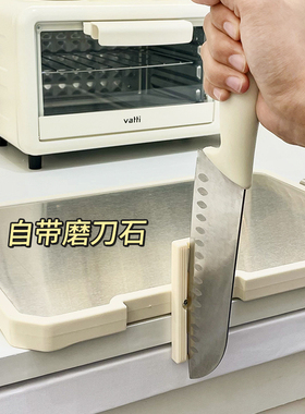 可立菜板抗菌防霉家用双面不锈钢水果粘砧板厨房案板麦秸秆切菜板