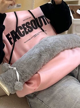 长条热水袋注水式毛绒可爱长型学生宿舍女生用被窝暖脚暖水袋大号