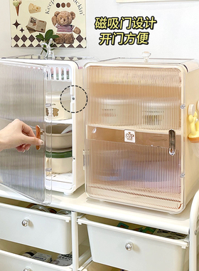 奶瓶收纳箱沥水架防尘带盖子大容量晾乾储存婴儿装宝宝餐具收纳盒