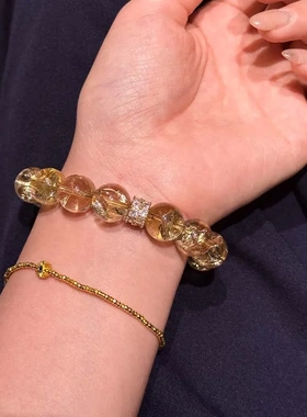 天然白阿塞手串招财好运葫芦手链