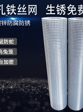 铁丝网镀锌围栏防护隔离电焊网加密网格养殖网加粗护栏养鸡家用