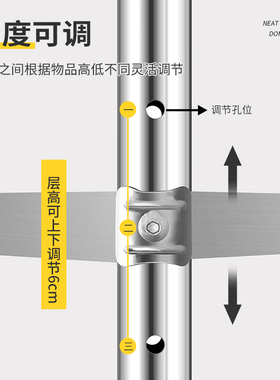 厨房毛巾挂架操作台餐边柜不锈钢置物柜收纳置物架储物落地多层架