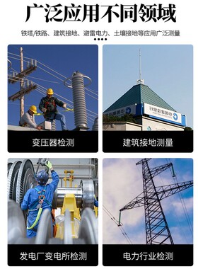 速爲钳形接地电阻测试仪数字摇表高精度钳型地阻测量仪防雷测试仪
