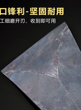 纯手工锻打高锰钢加硬木工匠斧头劈柴砍树伐木专用单边刃老式斧子