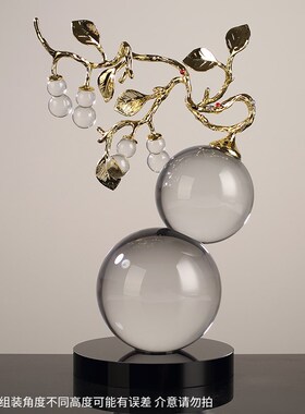 轻奢新中式招财葫芦摆件客厅电视柜酒H柜装饰品摆件乔迁新居礼品