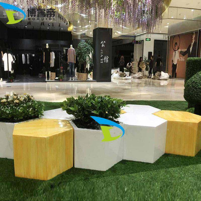 玻璃钢商场休闲椅拼接花盆座椅户外美陈公共休息坐凳电影院等候椅,淘宝优惠券,粉丝福利购,淘宝优惠卷