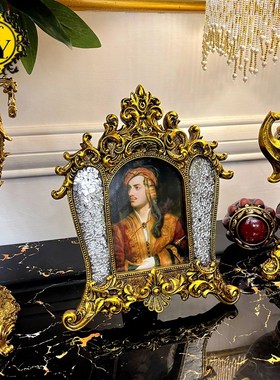 极繁手工 高端法式别墅精致奢华桌面摆件美式复古欧式中古装饰品