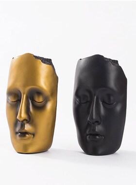 现代简约桌面摆件创意客厅电视柜抽象人物摆设样板房酒店会所软装