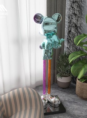 简约现代暴力熊艺术抽象摆件家居电视柜玄关高级感抽象雕塑装饰品