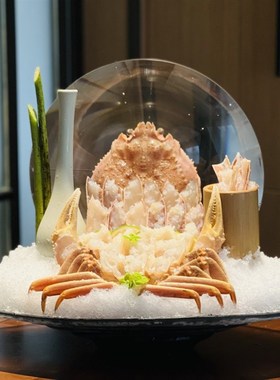 海鲜姿造盘子装饰新中式品摆盘装饰拼盘摆件海鲜刺身摆盘装饰高档