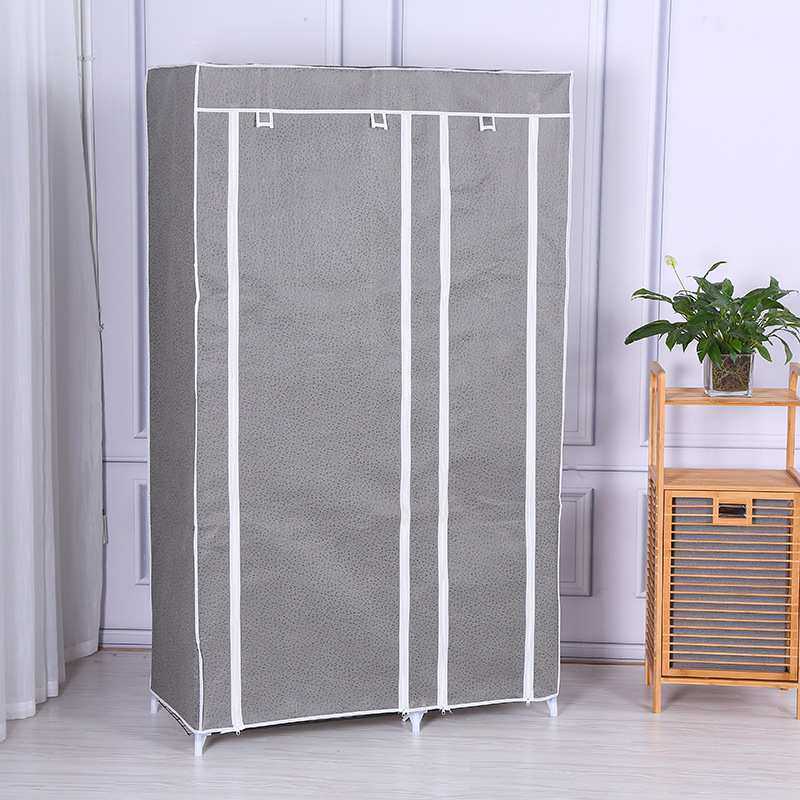 简易时尚衣柜铁网隔层布衣柜多层贮藏家用卧室钢管组装收纳挂衣橱,淘宝优惠券,粉丝福利购,淘宝优惠卷