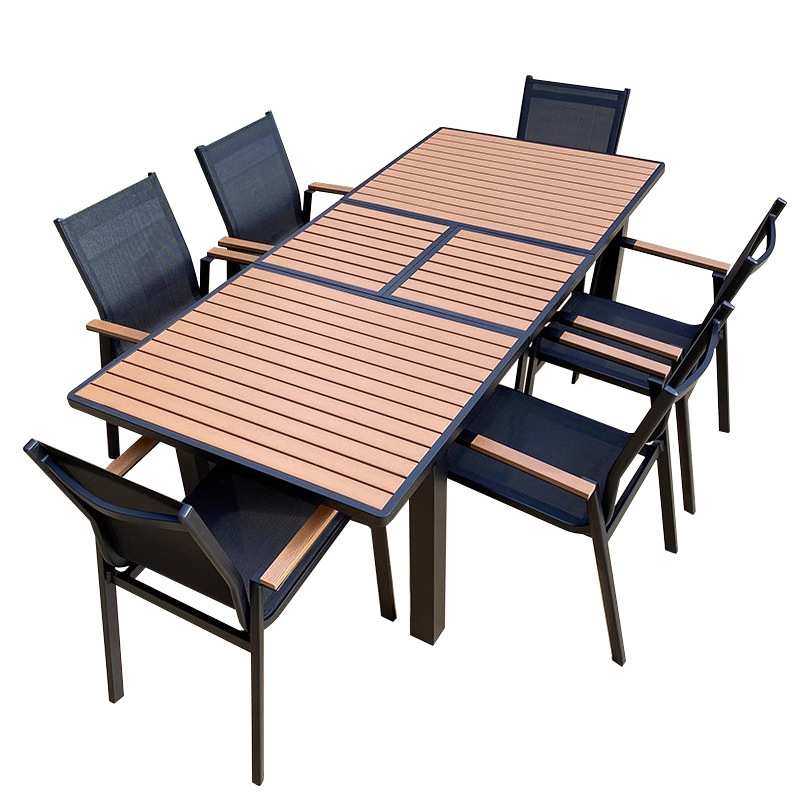 户外拉伸塑木桌椅庭院别墅花园露台酒店民宿外摆休闲家具防雨防晒,淘宝优惠券,粉丝福利购,淘宝优惠卷