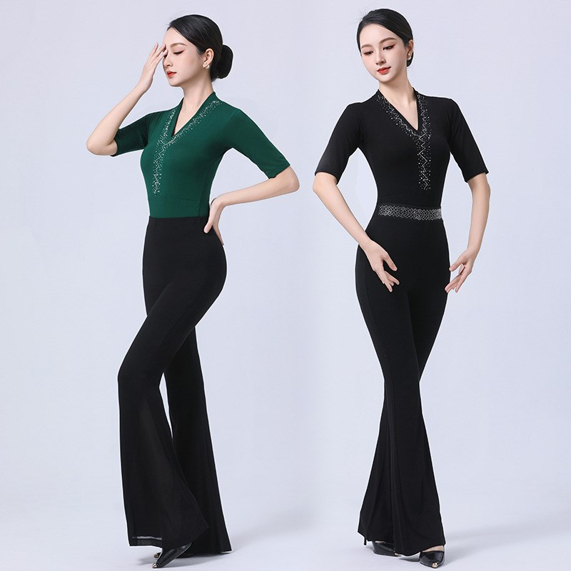 2025新款春夏形体训练服装气质礼仪走秀导师仪态体态基训模特套装 - 图2