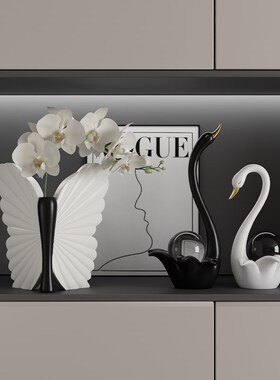 高级感设计师客厅玄关摆件轻奢高档电视柜酒柜新家装饰品乔迁礼物