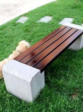 定制大理石凳子木公园石凳长条凳子广场石材座椅户外公园长椅