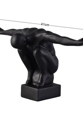 现代简约桌面摆件创意客厅电视柜抽象人物摆设样板房酒店会所软装