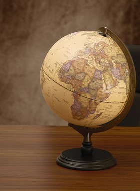 美式复古地球仪客厅装饰品小摆件家居酒柜电视柜玄关工艺品轻奢仿