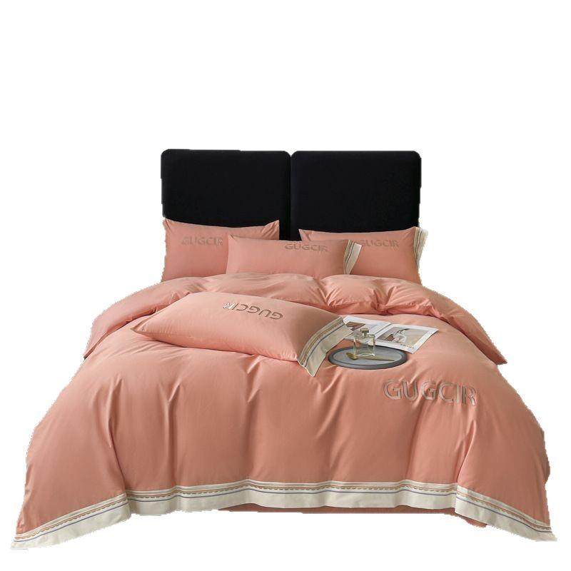 全棉长绒棉磨毛四件套高档亲肤床品套件床上用品可,淘宝优惠券,粉丝福利购,淘宝优惠卷