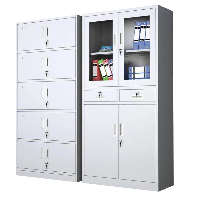 办公文件柜铁皮柜子办公带锁铁艺储物柜钢制防尘书柜玻璃门档案柜,淘宝优惠券,粉丝福利购,淘宝优惠卷