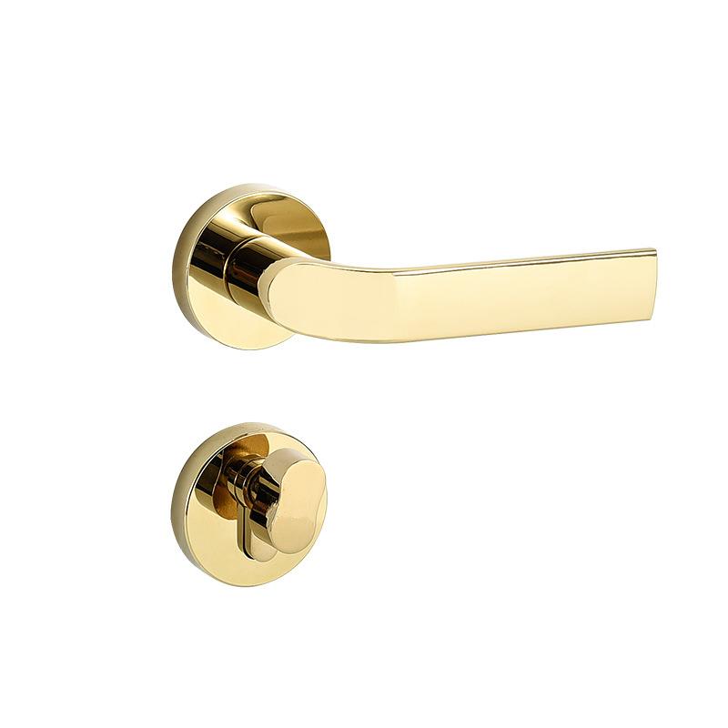 锌合金欧式黑色室内卫生间浴室门锁卧室分体锁磁吸锁执手锁房门 - 图3