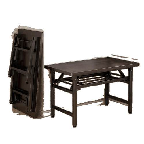 免安装折叠桌家用台式电脑桌可折叠书桌简易写字桌摆摊便携长条桌 - 图3