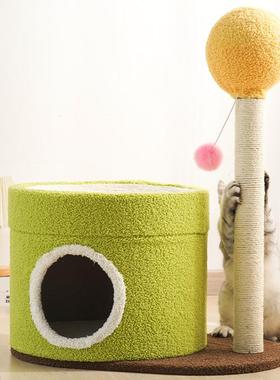 喵仙儿麻垫猫窝小猫爬架猫抓板一体耐磨不掉屑冬天窝保暖四季通用