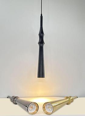 卧室床头吊灯轻奢小吊灯奶茶店网红吧台吊灯家用可升降餐厅灯吊灯