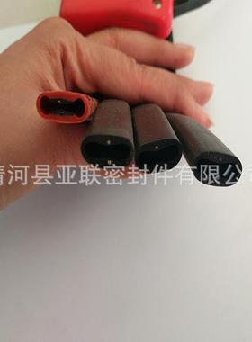 旋转门防夹系统急停遇阻反弹胶条安全触边感应条导电胶条