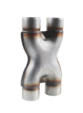 不锈钢X型管四通排气管适配器不锈钢X型四通2.5转2.5