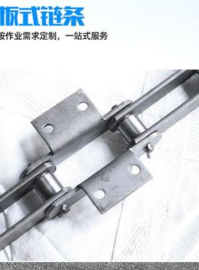 NE30工业机械链条板式链条矿用刮板机板链提升机NE15板式链条