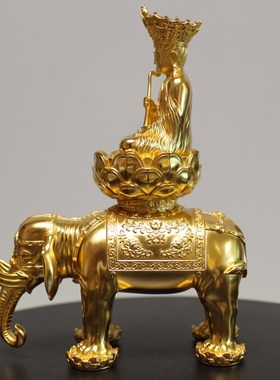 足银纯银999普贤菩萨佛像摆件居家收藏供奉可镀金厂家直销全新