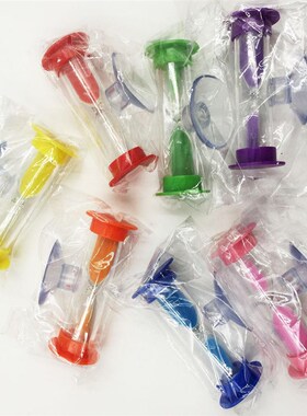 。沙漏计时器儿童刷牙3/5分钟时间吸盘旋转挂壁小巧可爱装饰品礼