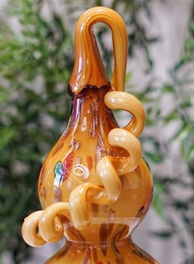 淄博非遗纯手工琉璃万花黄葫芦福禄双全多子多福居家玄关