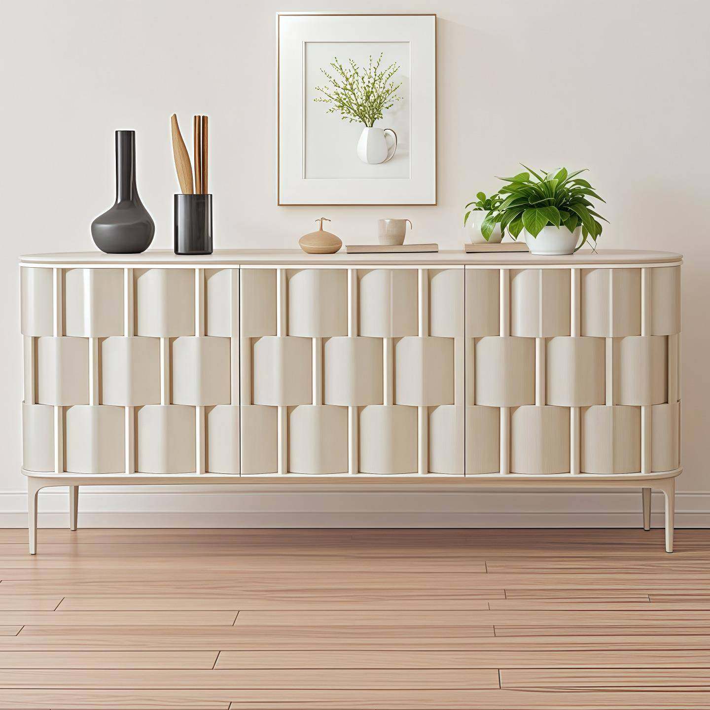 意式极简烤漆实木餐边柜客厅靠墙储物柜入户玄关柜收纳柜装饰柜,淘宝优惠券,粉丝福利购,淘宝优惠卷