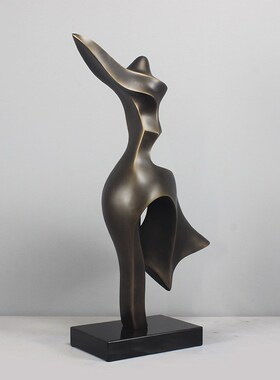 雕塑艺术摆件装饰品客厅展示柜高极感轻奢高档大气上档次家居陈设