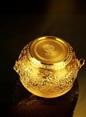 非遗錾刻收藏装饰高档摆件-九龙福海 摆件