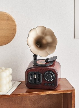 创意复古风小提琴摆件客厅玄关书房卧室家居办公室工位桌面装饰品