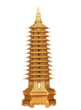 九层十三层发光黄铜八卦文昌塔9层13层的书桌宝塔形摆件文昌塔