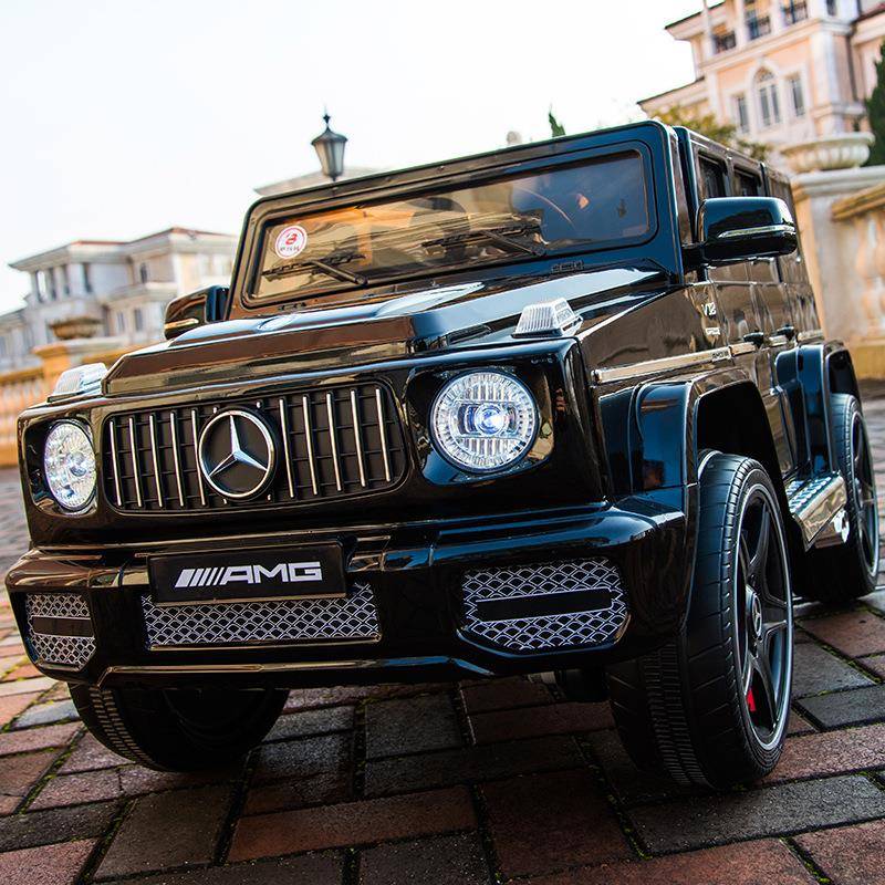 新款G65儿童电动汽车四轮越野遥控玩具车可坐人宝宝四驱充电童车 - 图0