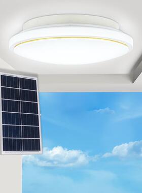 大功率LED太阳能吸顶灯客厅卧室灯阳台壁灯一拖二走廊过道灯