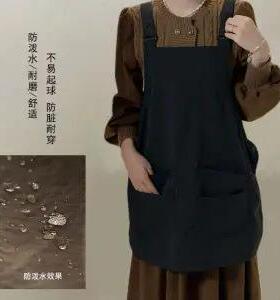 新款印制logo印字便利店服务员工作服女日式杂货店塔丝隆马甲围裙