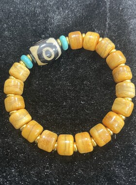 青海省旅游藏饰品.藏族手工手链.天珠牛骨手链.手串