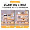 Desktop storage rack acrylic hole board table bookshelf desk student dormitory office multi-layer storage rack
