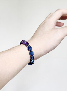 紫水晶手串青金石守护手链潮牌高级感小众设计男女生情侣精致轻奢