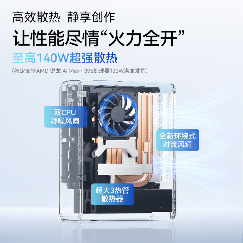 【全国补贴20%+88VIP券】SEAVIV/希未 R1 锐龙AI Max+395 迷你主机AI大模型本地部署mini设计工作站电脑主机,淘宝优惠券,粉丝福利购,淘宝优惠卷