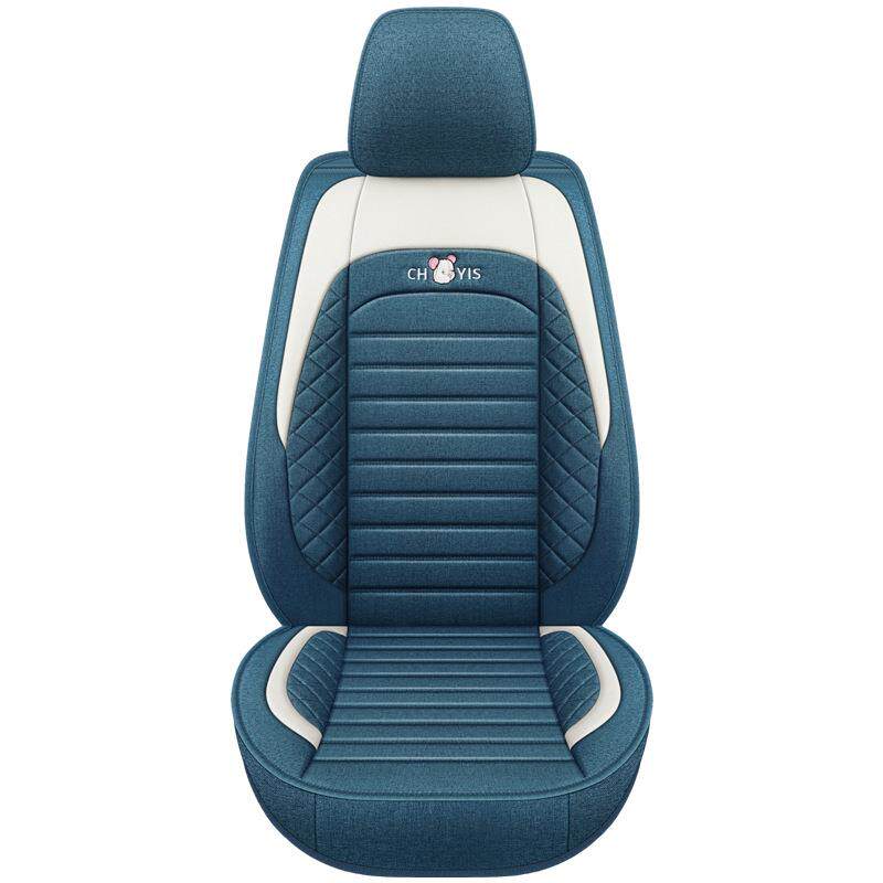 四季通用坐垫7座七宝骏730五菱宏光S/S1冬季专用亚麻全包汽车座套 - 图3