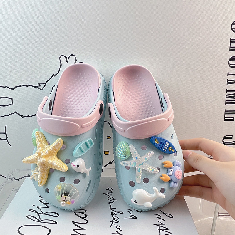 儿童凉鞋洞洞鞋女童沙滩鞋防滑拖鞋外穿外出时尚海边夏季2023新款,淘宝优惠券,粉丝福利购,淘宝优惠卷