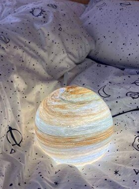 左耳说b612星球夜灯生日礼物男生小众高级氛围感桌面水晶摆件