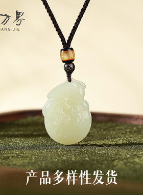 和田玉喜鹊吊坠送妈妈生日礼物