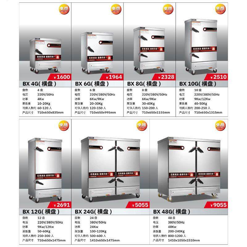 电热蒸饭柜商用蒸饭车大型10层学校食堂餐厅用蒸米饭馒头蒸箱,淘宝优惠券,粉丝福利购,淘宝优惠卷